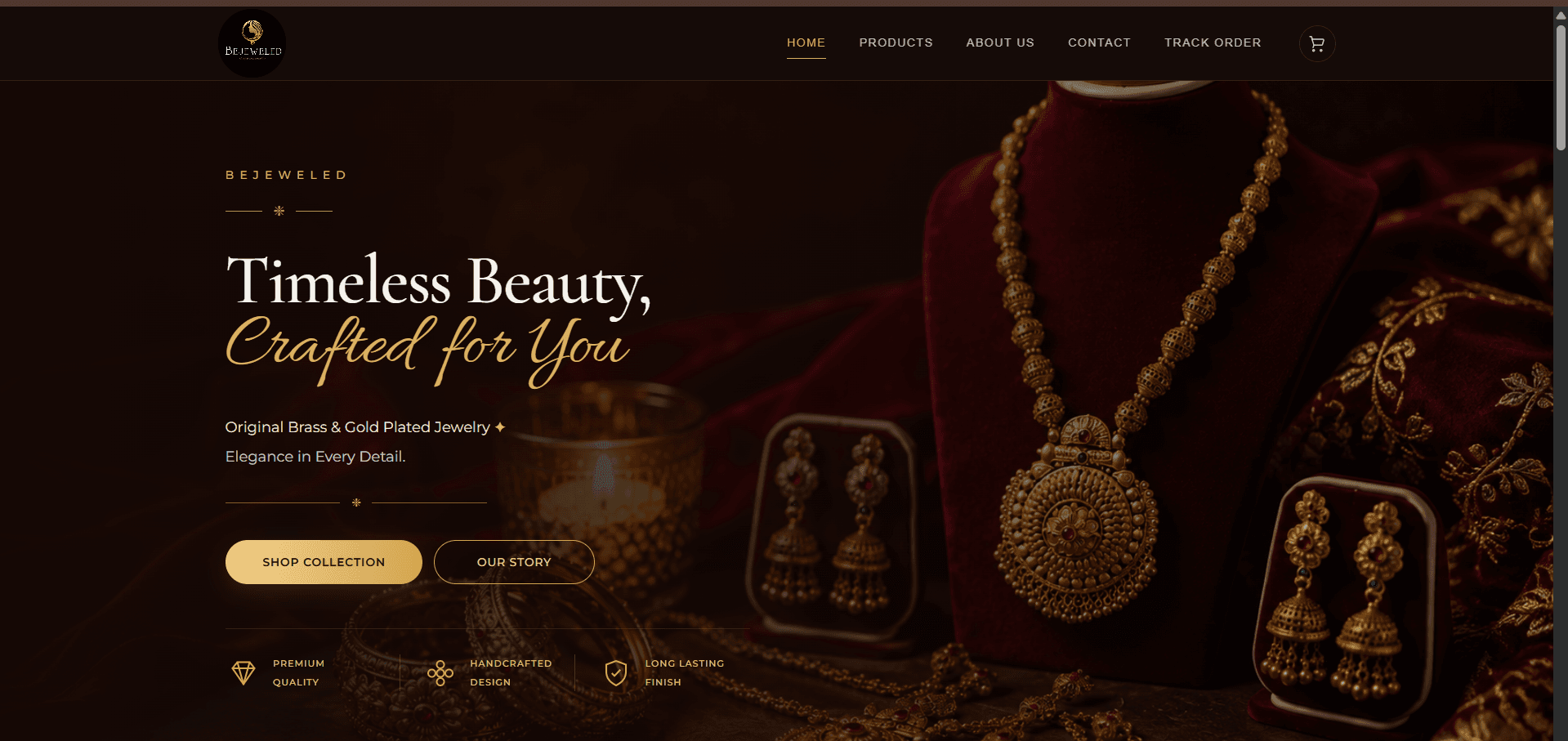 Bejeweled - Online Jewelry Store project screenshot